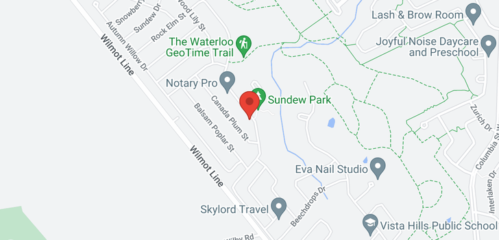 map of 500 SUNDEW DR